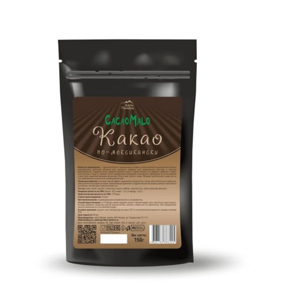 Какао-напиток «По-мексикански» 1 Напиток Какао По-мексикански, 150 г, Дары Памира