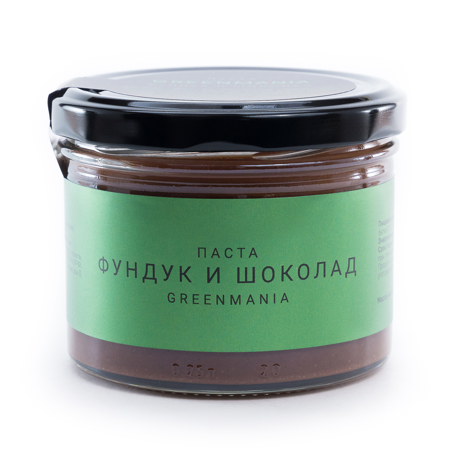 Паста GreenMania «Фундук и шоколад» 1 Паста GreenMania Фундук и Шоколад, 200 г