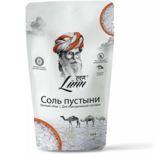 Соль пустыни Lunn, летний сбор, 500 г, Индия