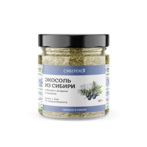 Соль Экосоль таёжная с ягодами и травами (стекло), 200 г