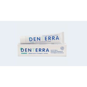 Зубная паста DENTERRA "Солевая с мятой" Classic, 50 мл (Гринмания)