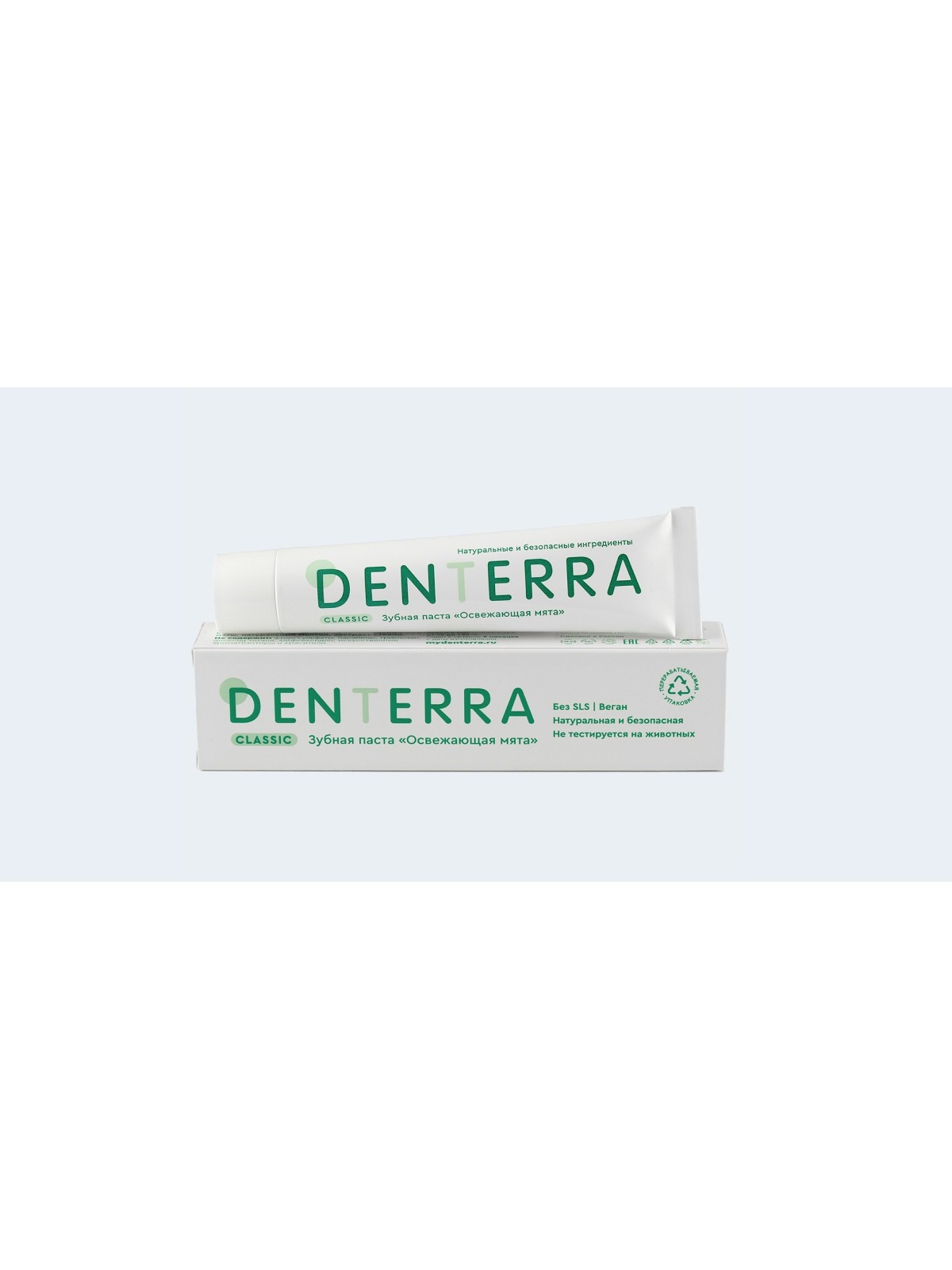 Зубная паста DENTERRA "Освежающая мята" Classic, 50 мл (Гринмания) 1 00 00000848 848cf98e2254