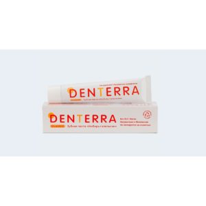 Зубная паста DENTERRA "Имбирь+апельсин" Classic, 50 мл (Гринмания)