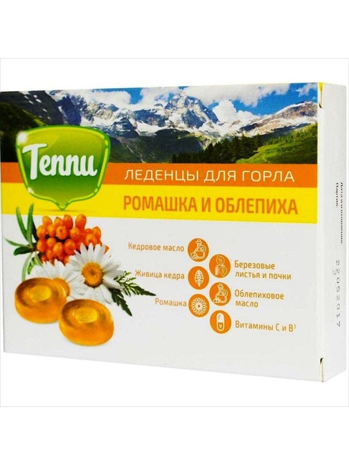 Леденцы ТЕППИ "Ромашка и облепиха", уп. ЭКОЛ 1 00 00001481 0f3b2fc8033f