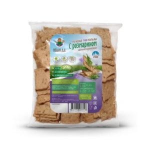 Печенье Три пользы "Иван Да" , 150 г, Ржаное с Кунжутом