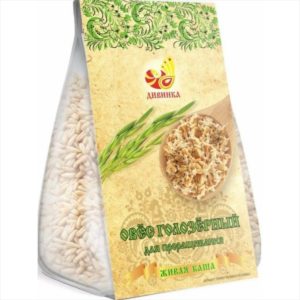 Овес голозерный для проращивания, 200 г Дивинка