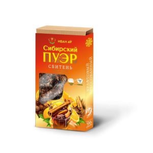 Чай Иван да "Сибирский пуэр", плитка 96 гр, Сбитень