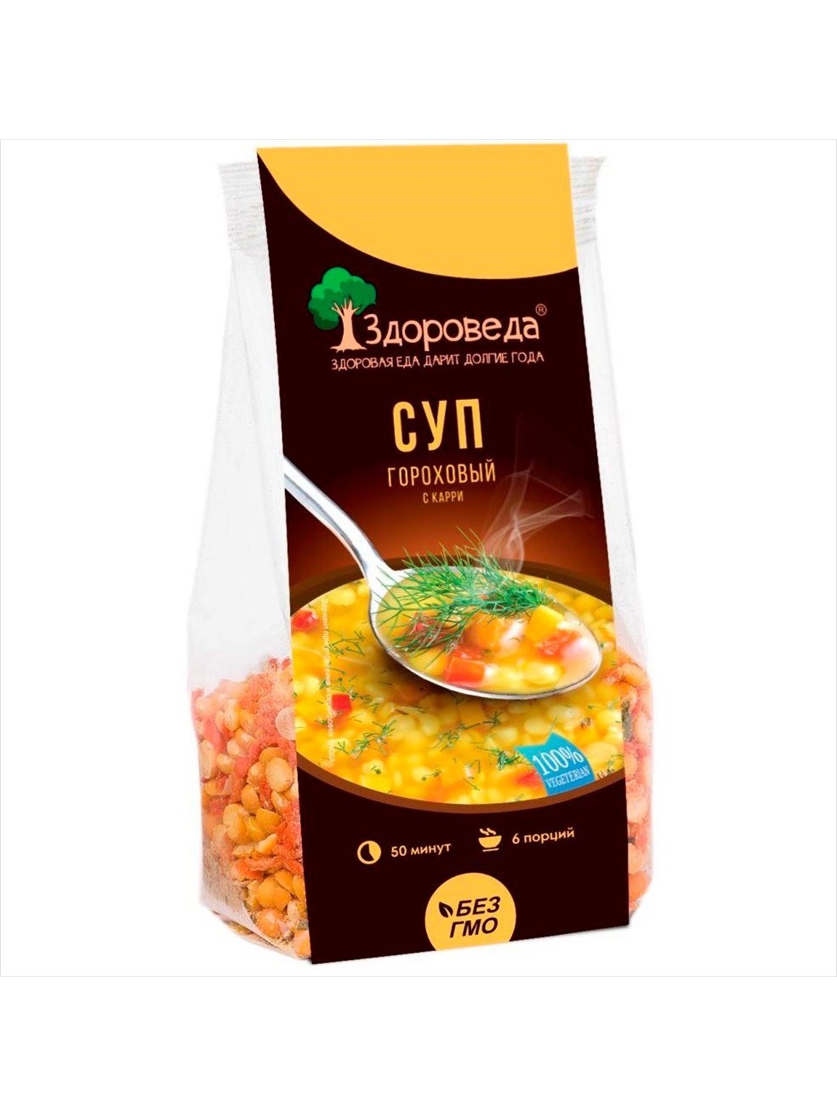 Суп "Гороховый с карри" "Здороведа", 250 г 1 DM 00004169 6de56074176f
