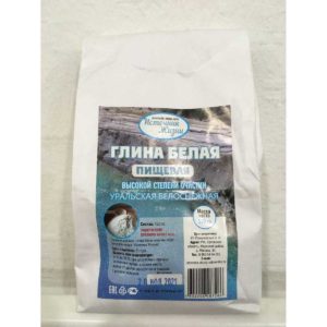 Глина белая пищевая Источник жизни (Ультра), 500 г
