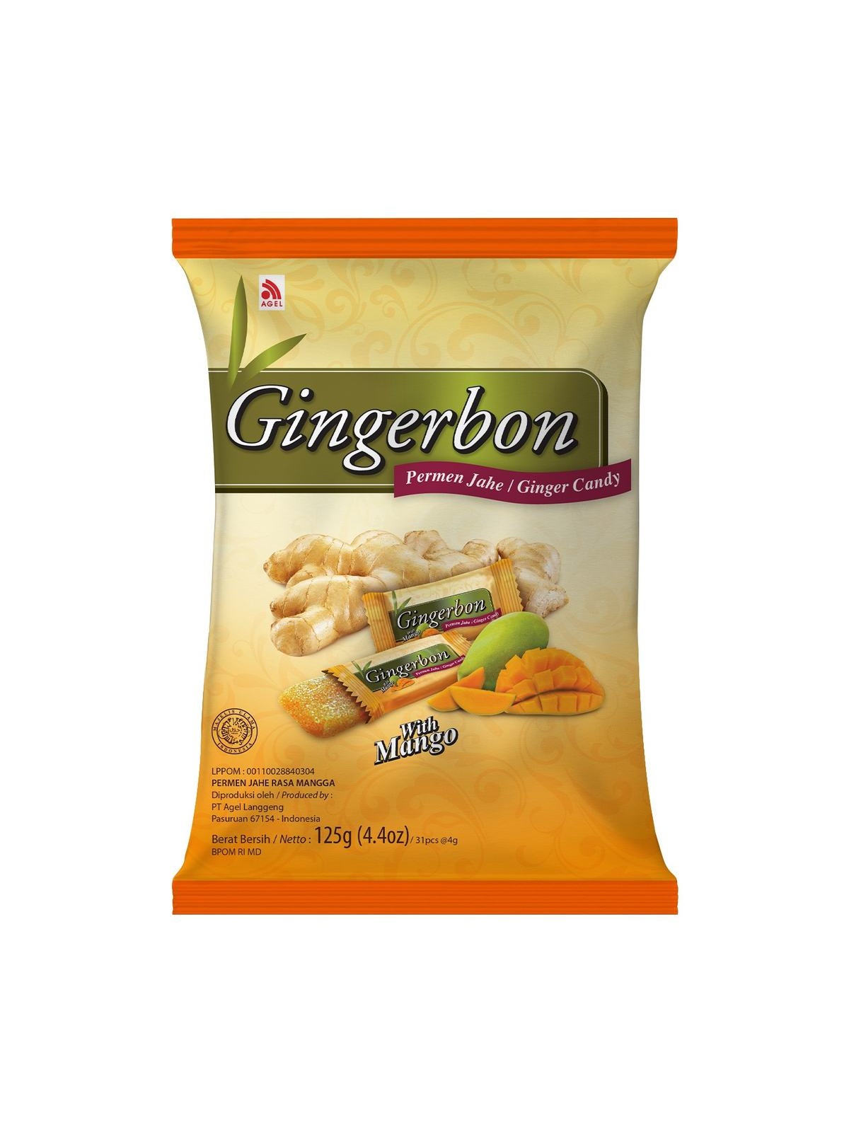 Конфеты Имбирные жевательные с манго Gingerbon, 125 г "Дары Памира" 1 DM 00004569 c536d3c0881c