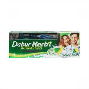 Набор: зубная паста Dabur Mint & Lemon и щётка
