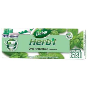 Набор: зубная паста Dabur «Базилик» и щётка, 150 г