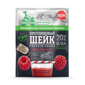 Протеиновый шейк Bionova с малиной, 25 г