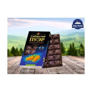 Чай Иван да "Сибирский пуэр", плитка 96 г, Корень лопуха