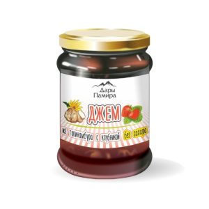Джем из топинамбура с клубникой «Дары Памира», 300 г