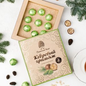 Конфеты "Кедровый грильяж с сосновой шишкой", 120 г Сибирский кедр