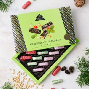Конфеты ассорти "Кедровые палочки" 110 г Сибирские конфеты