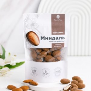 Орех миндаль в горьком шоколаде, 60 г Сибирский кедр