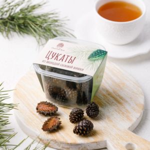 Цукаты из Сосновой шишки, 100 г Сибирский кедр