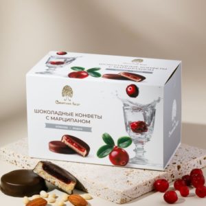 Конфеты шоколадные с марципаном, 220 г Сибирский кедр