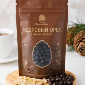 Орех кедровый в темном шоколаде, 60 г Сибирский кедр